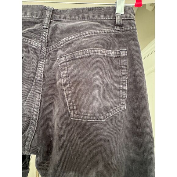 John Galt Brandy Melville100% Cotton Corduroy Dark Grey/Black Button Fly - Picture 4 of 6